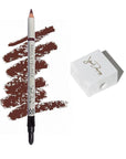 Jillian Dempsey Khôl Eyeliner & Sharpener Bundle: Rich Brown Eyeliner Pencil with Built-In Smudger + Precision Sharpener