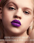 evpct 2Pcs Lavender Purple Matte Liquid Lipstick Lip Gloss Stain and Retractable Lip Liner Makeup Set for Women Long Lasting Waterproof 24 Hours Lipstick labial mate larga duracion 24 53#