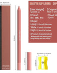 evpct 3Pcs Neutral Pale Orange Red Matte Long Lasting Wear Lip Liner Pencils Makeup Set for Shaping & Sculpting Lips, No Transfer Waterproof Pigmented Lip Liner Crayon lipliners Lipstick Pencil 7+8+13