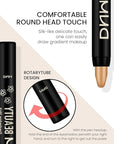 evpct 4Pcs Cream Eye Shadow Brightener Sticks Set for Eyes, Light Khaki Bronze Desert Beige Gold Shimmer Metallic Eyeshadow Pencil Applicator Stick Palette Makeup Waterproof sombras en crema para ojos