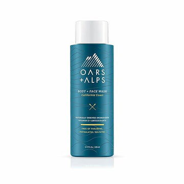 Oars + Alps Men's Moisturizing Body and Face Wash, Skin Care Infused with Vitamin E and Antioxidants, Sulfate Free, California Coast, 1 Pack