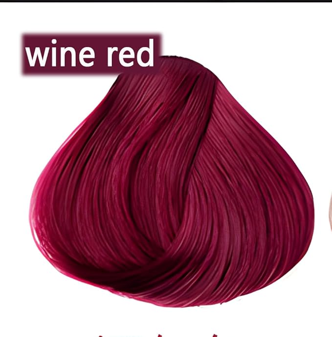 Red Hair Dye YIZHONG Permanent Hair Color Shampoo Gray Coverage Dark Red Hair Dye Classic Comb Applicator Easy Use Hair Coloring Cream Kit（Wine Red）