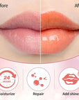 Hydrating Lip Glow Oil, Moisturizing Lip Glow Oil, Nourishing Glossy Transparent Lip Oil, Plumping Lip Oil, Lip Balm, Non-sticky Tinted Toot Lip Balm for Lip Care (CORAL) 0.2 OZ