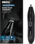 Nose Hair Trimmer for Men Women - Electric Nose Hair Clipper with Replaceable Stainless Steel Blade, Powerful 8000RPM Motor, Wet/Dry Use, Travel Lock, Portable Design USB Rechargeable