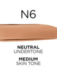 L'Oreal Paris True Match Super-Blendable Foundation, Medium Coverage Liquid Foundation Makeup, N6, Medium, 1 Fl Oz