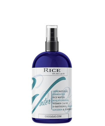 Dr Joe Lab Rice Water Growth Mix - Nourishing Toner with Rose Hydrosol, Aloe Vera Face and Scalp Essence, Rice Extract, Pro Vitamin B5, Oily Skin, Alcohol Free Spray Spritz (8 oz)