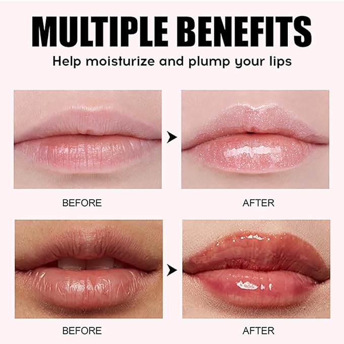 8 Colors Lip Oil Lip Glaze, Hydrating Lip Glow Oil Big Brush Head Shiny Moisturizing Lip Gloss, Long Lasting Non-sticky Fresh Transparent Tinted Plumping Lip Oil (# 05)