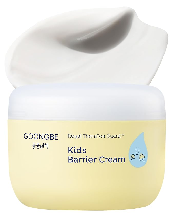 Kids' Barrier Cream - Korean Kids Daily Intensive Moisturizing Cream for Face and Body - Improves Skin Barrier & Soothing Rough Skin with Cica and Panthenol - Allergen Free Scent, 6.09 oz.