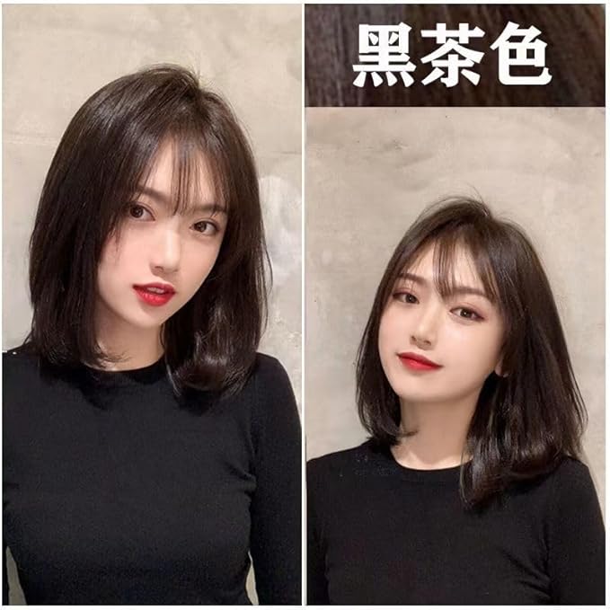 Hair Dye Shampoo Dark Brown Permanent YIZHONG Hair Color For 100% Gray Coverage Women Men Dark Easy Comb Dyeing (tea black brown)… (black tea)