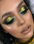 AMY'S DIARY Duochrome MultiChrome Chameleon Liquid Metallic Eyeshadow, High-Impact Multi-Dimensional Finish,Green Gold Silky Smooth and High Pigment Holographic Glitter Eyeshadow Makeup (#01)