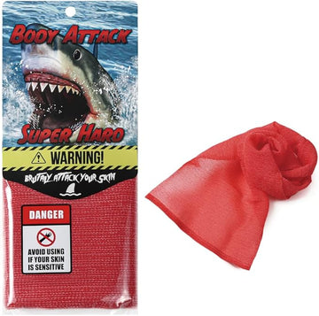 Extra Rough, Exfoliating Washcloth [Made in Japan] Exfoliating Towel Special Texture Makes Fluffy Foam Lather, Back Scrubber, Dead Skin Cell Remover [Loofah for Women and Men] (Red)