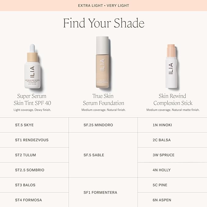 ILIA - Skin Rewind Complexion Stick - Foundation + Concealer + Skincare | Non-Toxic, Vegan, Cruelty-Free, Clean Makeup (3W - Spruce, 0.35 oz | 10 g)