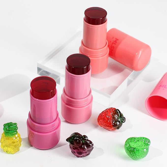 Cooling Water Jelly Tint,Jelly Blush Stick,Long Lasting Milk (B, S)
