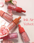 Peripera Ink Airy Velvet Lip Tint | High-Pigmentation, Lightweight, Soft, Moisturizing, Not Animal Tested (07 HEART GRAPEFRUIT (NEW))