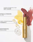 LAURA GELLER NEW YORK Jelly Balm Moisturizing Tinted Lip Color - Pink About It - Hydrating Vitamin E - Semi-Shine Finish