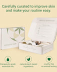 Herb’N Eden - Sensitive Skin Facial Kit - Cleanse, Mask, Tone, & Moisturize - Natural Ingredients & Essential Oils - Made in USA - 5 Product Set includes Wash, Toner, Serum, Mask, Sisal