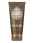 Jergens Natural Glow Instant Sun Tanning Moisturizer + Bronzer, Lightweight Sunless Tanning for Natural-Looking Color, Deep Bronze, 6 Oz