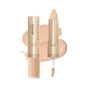 Wander Beauty Dualist Matte and Illuminating Concealer Makeup 0.28 fl oz