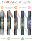 evpct 5Pcs 2In1 Face Cream Makeup Highlighter Highlight