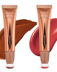 LANGMANNI Liquid Contour Beauty Wand, Face Concealer Contouring,Highlighter,Blusher Contour+#04 Blush)
