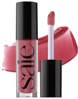 Saie Glossybounce - Hydrating Lip Gloss and Tinted Lip Oil Hybrid with Hyaluronic Acid & Jojoba Oil for Non-Sticky, Ultra-Shiny, Plump & Soft Lips - Everyday Makeup Essential - Remix (.17 oz)