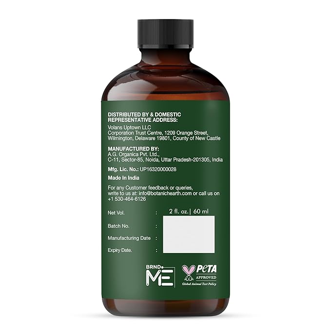 Botanic Hearth 100% Pure Tea Tree Oil For Hair Growth | Infused with Jojoba & Grapeseed Oils | Hair Oil Repairs Dry Damaged Hair, Strengthening, Healthier - Hair Tonic, 2.0 fl oz