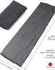 Extra Rough, Exfoliating Washcloth [Made in Japan] Exfoliating Towel Special Texture Makes Fluffy Foam Lather, Back Scrubber, Dead Skin Cell Remover [Loofah for Women and Men] (Gray)