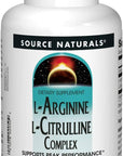 Source Naturals L-Arginine L-Citrulline Complex, Essential Amino Acid Supplement, Supports Peak Performance* 1,000 mg - 240 Tablets