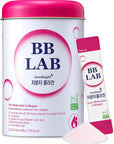 BB LAB Good Night Low Molecular Collagen Powder Stick Supplement, Halal Certified, Korean Marine Collagen, Fish Collagen Peptides, Vitamin C, Glycine, Fast Absorption, Mix Berry Flavor