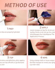 Lip Stain - Wipe-Off & Peel Off Lip Color | Waterproof, Long Lasting, Transfer-Resistant, Smudge-Proof Lip Tint | Easy Wipe Finish, High Pigment | All-Day Kiss-Proof Lip Stain, Muted Terracotta +#1