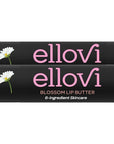 Ellovi Natural Lip Butter Lip Balm - Blossom - Pure Enough to Eat - Made With Just 6 Vegan Ingredients - 100% Natural & Organic Moisturizing Lip Care for All Day Hydration (2-Pack)