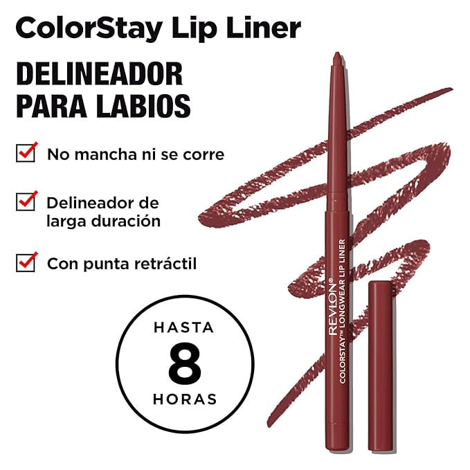 Revlon ColorStay Lipliner with Sharpener, Reds 100, 0.01 Ounce (28 g)