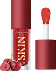 LANGMANNI Moisturizing Lip Oil,No-Sticky Lip Gloss Lip Balm Lip Care,Fruit Flavoured Lip Oil For Dry Lip's Moisturizing Hydrating And Nourishing ((Cherry))