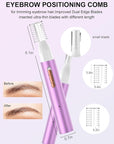 2025 Rechargeable Nose & Ear Hair Trimmer, Dual-Edge Blade Electric Clipper for Women Men, Facial & Eyebrow Hair Removal Tool, Powerful Motor, Painless, Easy to Clean, IPX7 Waterproof (Pink)