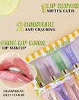 6 Pcs Ultra-Hydrating Lip Gloss Set with Vitamin Oils | High-Shine, Non-Sticky Lip Balm for Smooth, Nourished Lips (6pcs-clear fruit lip gloss kit, pack of 6)