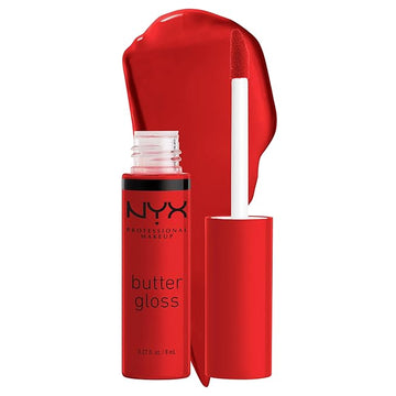 NYX PROFESSIONAL MAKEUP Butter Gloss, Non-Sticky Lip Gloss - Apple Crisp (Modern Red)