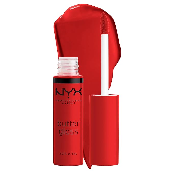 NYX PROFESSIONAL MAKEUP Butter Gloss, Non-Sticky Lip Gloss - Apple Crisp (Modern Red)