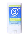 Surface Mineral Face Sunscreen Stick, Dry Touch SPF 50, Broad Spectrum UVA UVB Sun Protection for Kids and Adults, Travel Friendly, Water Resistant for 80 Minutes, Fragrance Free, 0.5oz