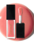 LAURA GELLER NEW YORK Fine Shine Glossy Lip Oil, Beachy Peach - Hydrating Squalane - Soft Coral Lip Gloss