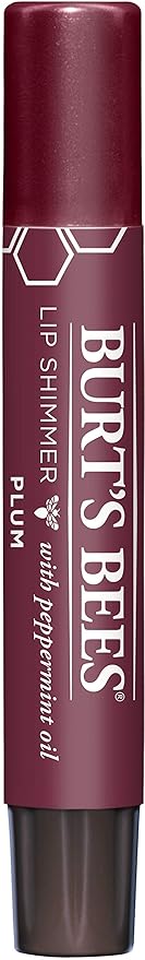 Burt's Bees® 100% Natural Origin Moisturizing Lip Shimmer, Plum, 1 Tube (Package May Very)
