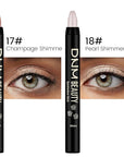 Kaely 2Pcs Cream Eyeshadow Sticks Set for Eyes Waterproof,Champagne Shimmer & Pearl Shimmer Matte Eye shadow Stick Pencil Pen Bulk sombras en crema para ojos 17+18