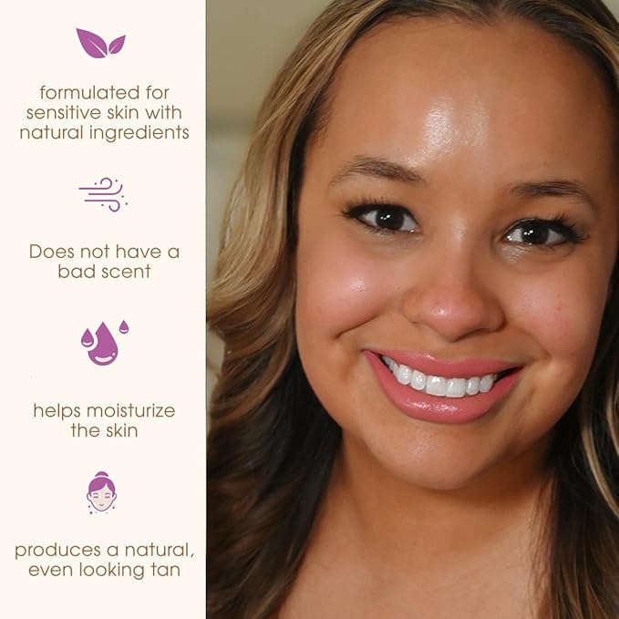 GLEOW Face Tanning Drops to Add to Moisturizer, Bronzing Drops for Face and Body with Chamomile and Green Tea, Medium Self Tanner, Custom and Streak-Free Tan 1oz