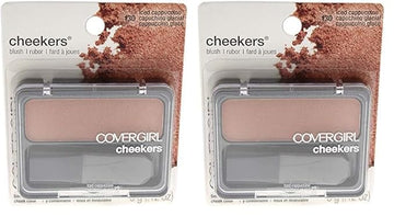 COVERGIRL Cheekers Blendable Powder Blush Iced Cappuccino, .12 oz (packaging may vary), 1 Count (Pack of 2)