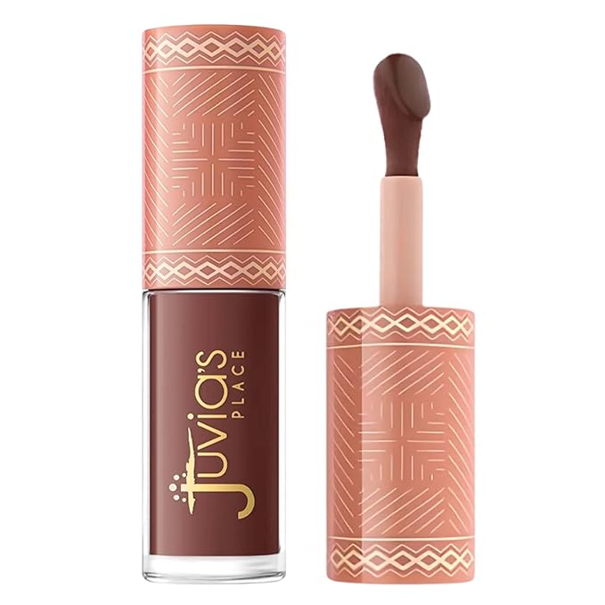 Juvia's Place Nubian Earth Lip Reflect Lip Gloss Meroe - Non-sticky Lip Makeup, Hydrating, Tinted Lip Gloss, Shine & Glow Lip Makeup, Beauty & Personal Care Products for Lips