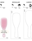Tangle Teezer Ultimate Detangler Hairbrush, Eliminates Knots & Reduces Breakage, Mini Hair Brush for Travel, Small Hands & All Hair Types, Millennial Pink
