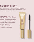 Wander Beauty Mile High Club Length + Define Black Mascara - Smudge-Proof, Lash Lengthening Mascara for a Full, Fanned Out Effect - Castor Oil + Peach Leaf Conditions & Strengthens - 0.31 fl oz