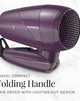 Remington Advanced Thermal Technology Hair Dryer, Travel Friendly Folding Handle, 1875 Watts of Drying Power