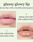 NOONI Korean Lip Oil - Appletea | Long-Lasting, Moisturizing, Plumping, Revitalizing for Dry Lips, Waterproof, No Peel Off, Hydrating, Nourishing Crystal Clear, 0.12 FL Oz