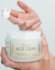 Deluvia Miracle Aloe Cream | Face & Body Moisturizer with Vitamin E & Organic Aloe Vera (2 Ounce (Pack of 1), Unscented)