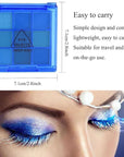 9-Color Glitter Matte Eyeshadow Palette, Silver Grey, Light Blue, Highly Pigmented Waterproof Corpse Bride Makeup for Blue Eyes